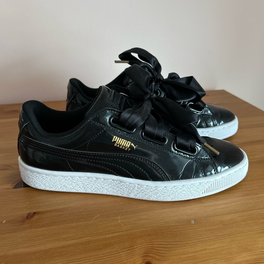 PUMA Basket Heart Patent Sneakers